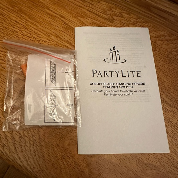 NWT Party Lite Colorsplash Hanging Sphere Tealight Holder - Picture 13 of 13